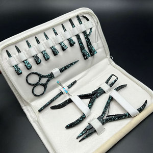 Custom Color Coated <b>Micro</b> Loop Hair <b>Extension</b> Plier Kit Quick Hair Parting Scissor Stainless Steel <b>Micro</b> Hair <b>Extension</b> Tools - Product Image 1