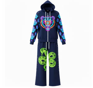 Chándal de algodón de color sólido para hombre Cyber Tech, de alto rendimiento, sublimado, para invierno. - Product Image 5