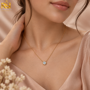 Charmes en diamant de laboratoire Elite Bezel, 2 carats, clarté VVS2, or massif 9K, 14K, 18K, bijoux fins de luxe |   Style intemporel - Product Image 4
