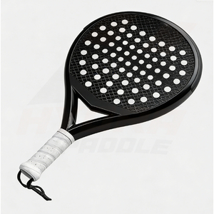 ไม้พายแพเดิล Hydra Paddle สีดำ รูปทรงหยดน้ำ ลายจุด พร้อมด้ามจับสีขาว - Product Image 3
