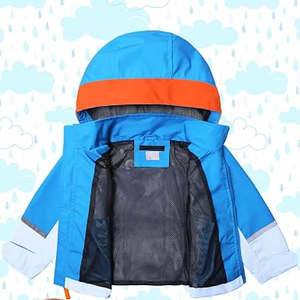 Veste coupe-vent imperméable pour tout-petits, garçons et filles, anorak, manteau d'hiver personnalisé pour enfants, nouveau design à capuche - Product Image 2