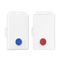Badge de proximité intelligent RFID NFC personnalisé, balise de localisation, indice de protection IP66, BLE 5.0, accéléromètre, buzzer pour visiteurs de bureau