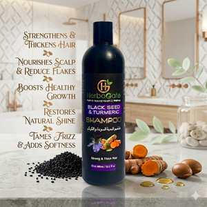 Natural Black Seed and Turmeric <b>Shampoo</b> for Hair Strength Shine and Softness Support Every Day Naturally - Product Image 6