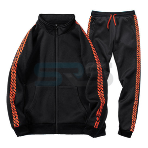 Conjunto Deportivo Personalizado al por Mayor para Hombre, Chaqueta con Capucha y Pantalones con Cordón, Diseño 2 en 1, Material Ligero para Gimnasio - Product Image 2
