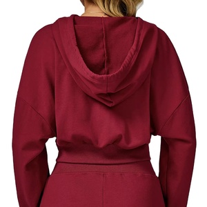 Conjunto Deportivo Casual de Otoño Invierno para Mujer, Sudadera con Cremallera y Pantalones Cortos, Personalizado, para Fitness, Running, Corte Regular, Talla Grande, Hasta la Rodilla, 2026 - Product Image 4