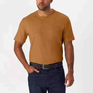 Camiseta de Punto con Cuello Redondo para Hombre, Diseño Elegante, Nuevo y Más Vendido, Patrón Sólido, Alta Calidad, Personalizable, Poliéster/Algodón - Product Image 2