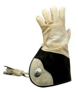 Gants de fauconnerie pour adultes, double couche, en cuir de vachette souple, pour la chasse aux oiseaux et aux aigles, personnalisables - Product Image 5