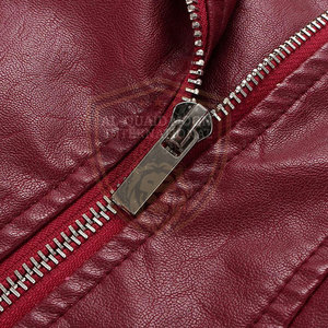 Solid Color <b>Plus</b> <b>Size</b> Leather <b>Jacket</b> Reasonable Price Leather <b>Jacket</b> <b>Light</b> <b>Weight</b> Leather <b>Jacket</b> - Product Image 5