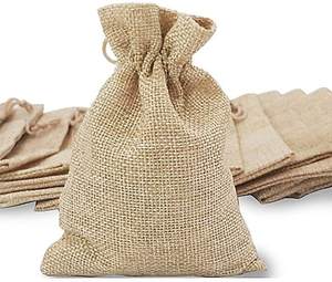 Bolsa con cordón de yute de arpillera ecológica y respetuosa con el clima 100% para cacao biodegradable de Bangladesh. - Product Image 5