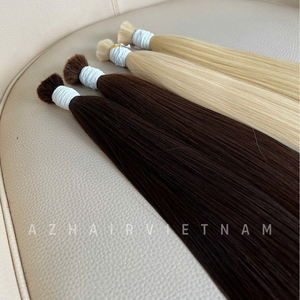 ช่อผมมนุษย์แบบกลุ่มสำหรับต่อผมคนผมตรงธรรมชาติคุณภาพสูงจากเวียดนาม - Product Image 2