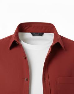 Wholesale Men's Autumn <b>Flannel</b> Outerwear New Long-Sleeve 100% Cotton Shirt <b>Jackets</b> Loose Casual Workwear Woven Anti-Wrinkle - Product Image 2