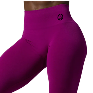 Purple Women's <b>High</b> Waist Seamless Gym Leggings Stretch Fitness Yoga Workout Running Squat Proof Compression Activewear Pants - Product Image 5