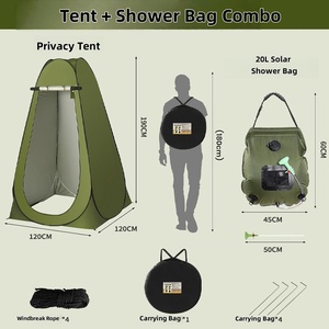 Portable Camping en plein air toilette douche <span class=keywords><strong>tente</strong></span> cadre en aluminium automatique bain changement hangar étanche <span class=keywords><strong>pêche</strong></span> isolation <span class=keywords><strong>tente</strong></span> - Product Image 2