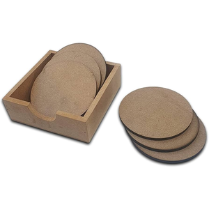 Posavasos Cuadrados de MDF y Corcho de Alta Calidad para Bebidas, Cerveza, Vasos y Tazas, en Venta - Product Image 6