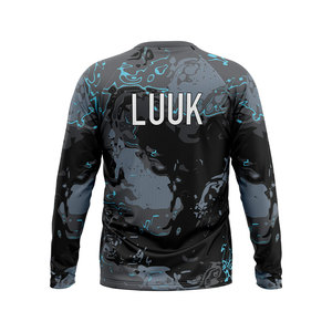 T-shirt d'entraînement athlétique pour homme, coupe classique, 100 % polyester, respirant, antibactérien, manches longues, séchage rapide, vêtements de sport - Product Image 5