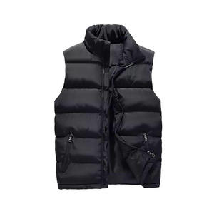 Gilet matelassé personnalisé OEM pour homme – Veste d'hiver sans manches de haute qualité, chaude, coupe-vent, matelassée, pour homme, chauffe-corps, vente en gros - Product Image 5
