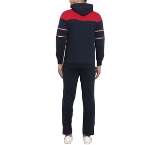 Nouveauté 2025 Ensemble de survêtement unisexe écologique imprimé à capuche avec fermeture éclair en molleton de coton coupe classique pour homme - Product Image 3