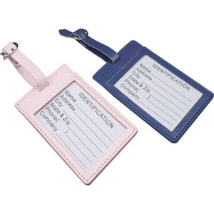 Étiquettes de sac en cuir de qualité supérieure en gros, étiquettes d'identification professionnelles pour valises, accessoires de voyage en cuir véritable en vrac - Product Image 3