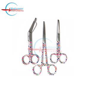 Ciseaux de soins infirmiers en acier inoxydable avec manche floral, ciseaux médicaux pour bandages, ciseaux de traumatologie EMT, ciseaux chirurgicaux de premiers secours, vente en gros - Product Image 1