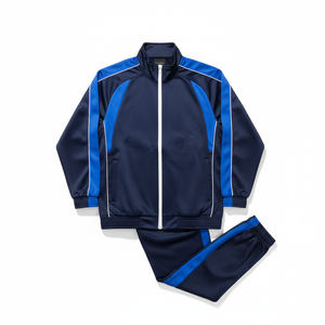 Factory High Quality Men's Soccer Training Tracksuit 100% Polyester Sublimated Custom Team/Player Names Front Short Breathable - Product Image 5