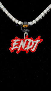 Hip Hop Mossanite Pendentif Émail Dessin Animé Bail VVS Glacé Lettre Argent 925 Personnalisé Moissanite Diamant Pendentif - Product Image 2