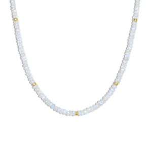 Plain Beads with Separator <b>Necklace</b> for Women Elegant Plain Beads Separator <b>Necklace</b> Handmade Plain Beads Chain <b>Necklace</b> Trendy - Product Image 3