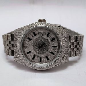 Reloj Splendid Diamond para Hombre, Analógico de Cuarzo, Caja de Lujo, Números Romanos, Cierre Oculto, Cristal de Zafiro de 28 mm, Movimiento ETA, Resistente al Agua 10 m - Product Image 2