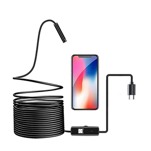 Cámara de Inspección Endoscópica Articulada Bidireccional con Sonda Rígida de 8 mm, 8 Luces LED, Herramienta Profesional para Tuberías y Desagües - Product Image 2