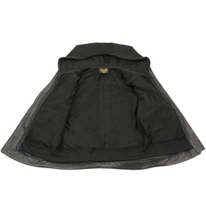 Veste de moto en cuir premium pour femme SAMROZ SPORTS avec doublure amovible à capuche - Product Image 4