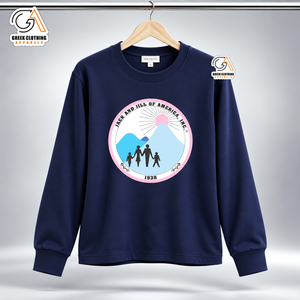 เสื้อผ้ากรีก แจ็ค จิล อเมริกา เสื้อแขนยาวผู้หญิง ผ้าฝ้าย 100% ผ้าฟลีซ เป็นมิตรกับสิ่งแวดล้อม ระบายอากาศได้ดี แห้งเร็ว เหมาะสำหรับฤดูหนาว สวมใส่สบายๆ - Product Image 2