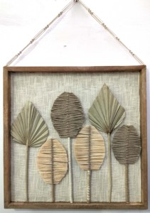 Tapiz Bohemio de Hojas para Colgar en la Pared, Hecho a Mano con Cuerda de Algodón, Decoración Tejida para Dormitorio, Sala de Estar o Cuarto de Niños - Product Image 1