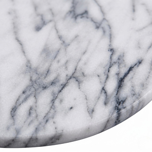 หินอ่อนสีขาวธรรมชาติ12 "รอบเขียง - Product Image 4
