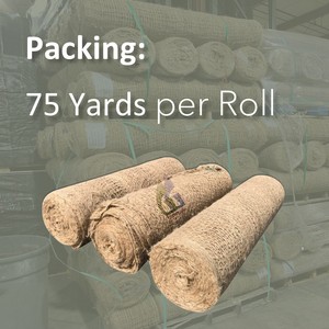 Filet de protection du sol en jute biodégradable du Bangladesh, 122 cm de large, 730 g/m², en maille de jute, pour l'érosion des sols, vente en gros Goodman Global Bangladesh - Product Image 3