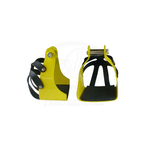 อานม้าแบบมีกรง ขนาด 5.5 นิ้ว ทำจากอะลูมิเนียมเคลือบสีฝุ่น ยี่ห้อ Endurance Stirrups สำหรับขี่ม้า - Product Image 2