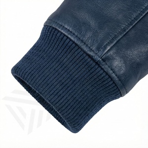 Blouson aviateur rétro en cuir NAI-0440A pour homme, style pilote, vêtement de protection pour moto, couleur personnalisable - Product Image 6