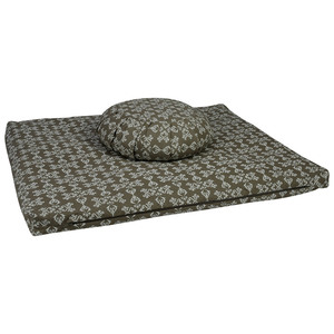 Cojín de Yoga Zafu con Relleno de Cáscara de Trigo Sarraceno Extraíble, Listo para Enviar en 2026, Superventas, con Set de Almohadilla Cuadrada de Meditación Zabuton - Product Image 1