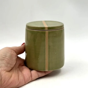 Contemporary Gloss Finish <b>Storage</b> Jar With Precision Fit Lid Space Efficient Design Moisture Resistant <b>Kitchen</b> Organizer - Product Image 3