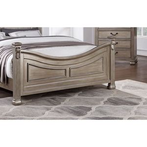 Letto Matrimoniale in Metallo Argento Anticato con Testiera e Pediera dal Design Tradizionale Unico - Letto Formale - Product Image 4