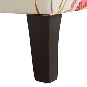 เก้าอี้ Anya Boho Chic Wingback ลายดอกไม้และลายเสือดาว สีฟ้าอมเขียวและสีม่วงกำมะหยี่ สำหรับห้องนั่งเล่น - Product Image 4