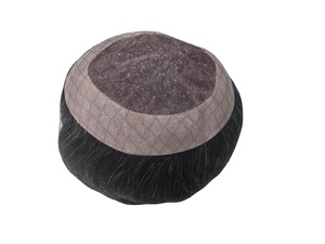 Toupet en cheveux humains à base mono, perruque à base mono, prothèse capillaire en cheveux humains, taz hair bd - Product Image 6