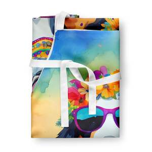 Bernese Mountain Dog Hippie Dawg Adult Unisex Large Multicolor Kitchen <b>Apron</b> <b>for</b> <b>Cooking</b> Baking Crafts Gardening - Product Image 3