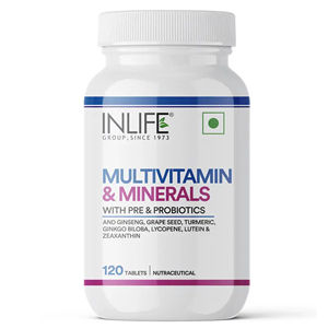 INLIFE Tabletas Multivitamínicas y Minerales con Ginseng, Zinc y Biotina |   Fórmula de Nutrición Diaria para Hombres y Mujeres - Product Image 1