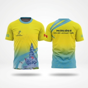 เสื้อยืดวิ่ง OEM สกรีนโลโก้ได้ แห้งเร็ว ผลิตจากโพลีเอสเตอร์ สำหรับการฝึกซ้อม - Product Image 1