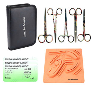 Instrumentos de Entrenamiento de Sutura de Emergencia, Instrumentos Médicos Quirúrgicos, Kits de Práctica de Sutura, Kit de Sutura Quirúrgica, Set Básico de Primeros Auxilios - Product Image 1