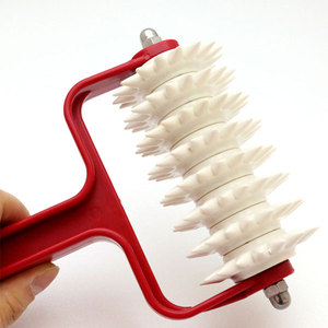 Food Grade Plastic Dough Docker Spike <b>Roller</b> 12.5cm 8 <b>Blades</b> Replaceable Sustainable Lightweight Pizza Bread Cracker Baking Tool - Product Image 2