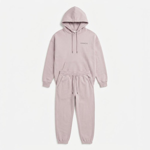 Hawk Eye Sports <b>Men's</b> Slim Fabric Fleece 300g Winter <b>Pullover</b> Hoodie Full-Length Button-Up Tracksuit Set Breathable - Product Image 3