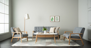 3-Seater Pet-Friendly Sofa Natural <b>Oak</b> Finish Malaysian <b>Oak</b> Solid Wood <b>Frame</b> Scratch-Resistant Fabric Couch for Families - Product Image 5