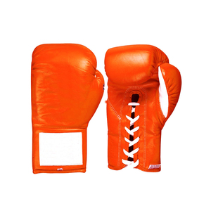 Lace up Multi Shade Custom Made Genuine Leather Boxing <b>Gloves</b> Professional Laced Leather MMA Boxing <b>Gloves</b> OEM Design - Product Image 1