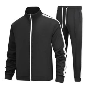 Ropa deportiva al aire libre para hombre, chándales, ropa deportiva, traje de entrenamiento para correr, conjunto de dos piezas con capucha y pantalones, chándal para hombre - Product Image 1