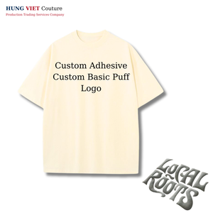 High Quality Heavyweight Mens Crew Neck <b>T</b>-<b>Shirt</b> Oversized Higher Puff Graphic Letter Custom Laser Cut Manufacturers' Top Choice - Product Image 2